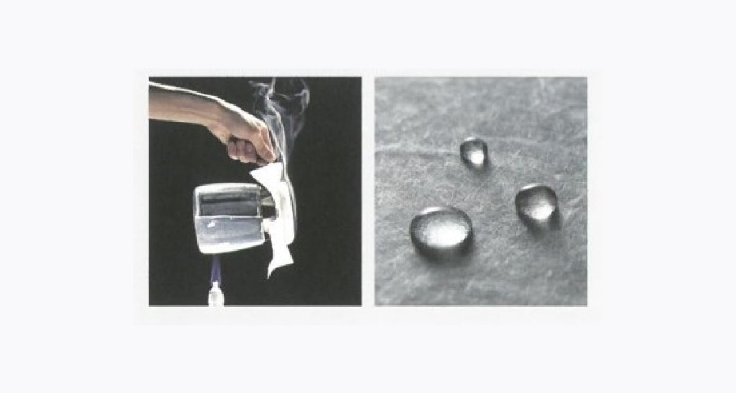 ③透湿性　④防水性　⑤防水耐久性