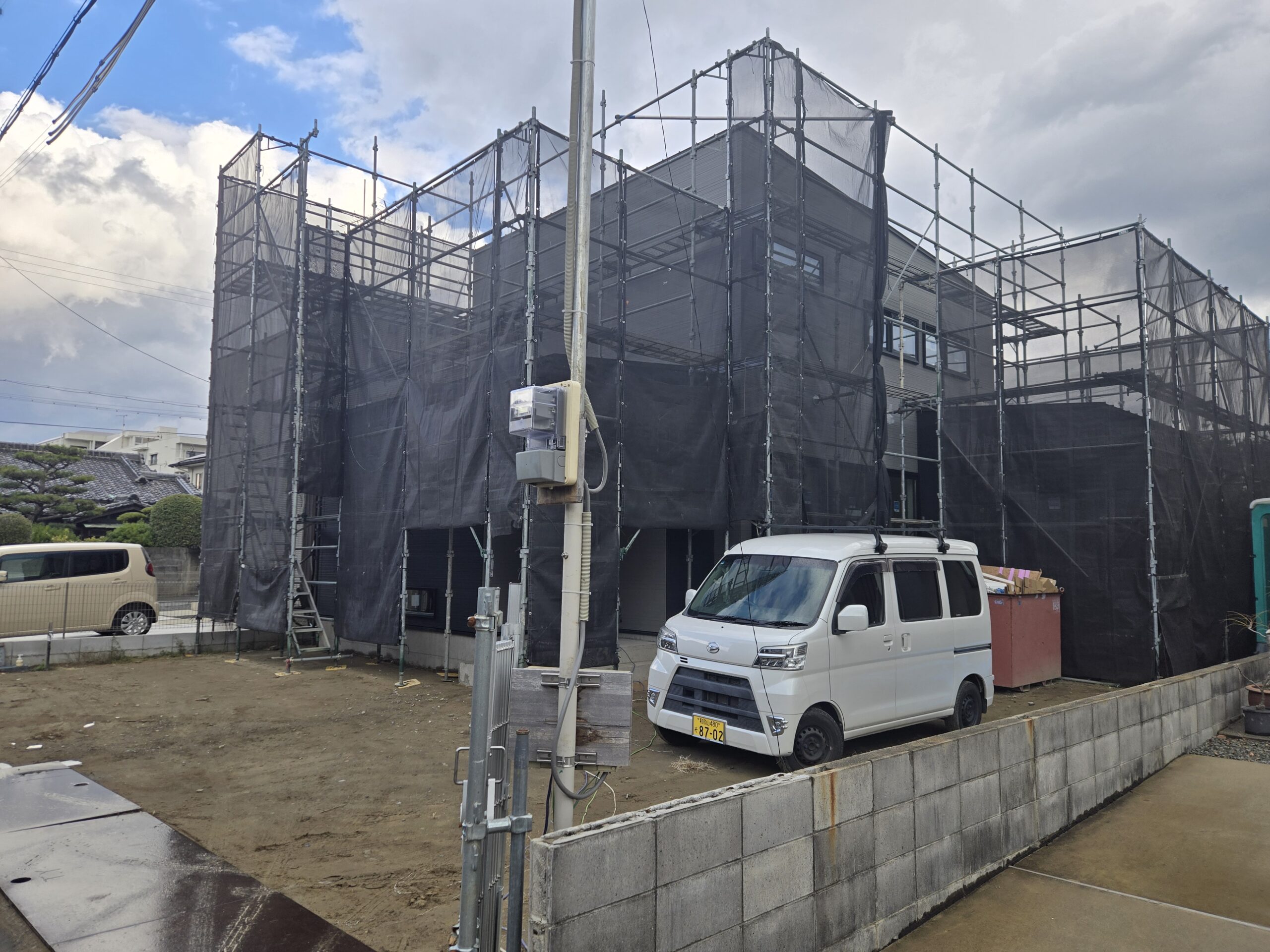 外壁工事完了👍